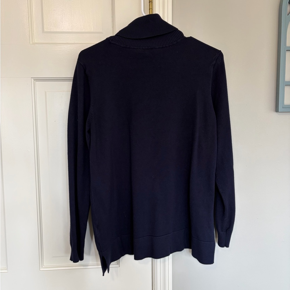 Calvin Klein Deep Blue Turtleneck Sweater - Picture 4 of 6